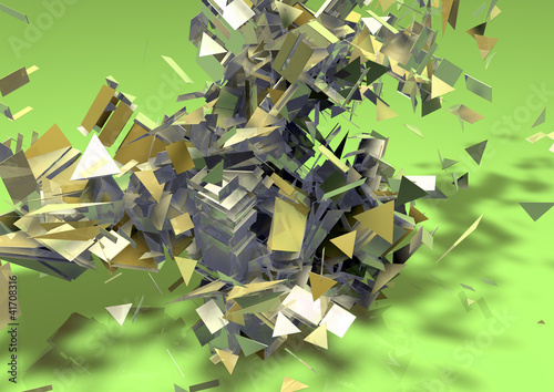 Illustration: geometry explosion abstract background pattern geometry explosion abstract background pattern