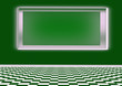 Interior of a hall in green and white tones Interior of a hall in green and white tones