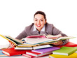 Woman holding book. Woman holding book.