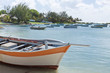 barques au mouillage, île Maurice