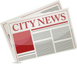City news newspaper illustration design over a white background City news newspaper illustration design over a white background