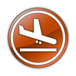Orange Glossy Button "Airport Arrivals"