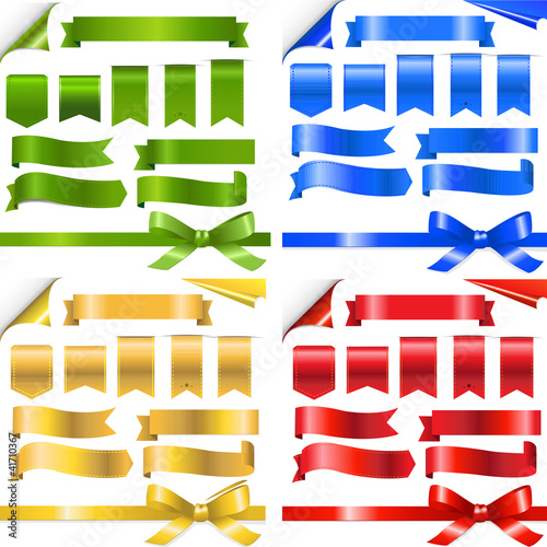Vector: Color Ribbons Set Color Ribbons Set