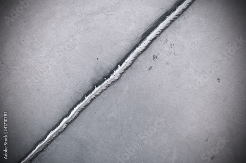 Foto: Cordon de soudure. Metal arc weld Cordon de soudure. Metal arc weld