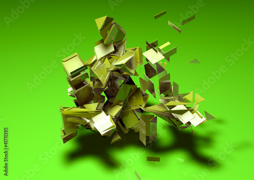 Illustration: geometry explosion abstract background pattern geometry explosion abstract background pattern