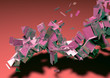 geometry explosion abstract background pattern