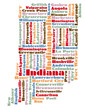 word cloud map of Indiana state word cloud map of Indiana state