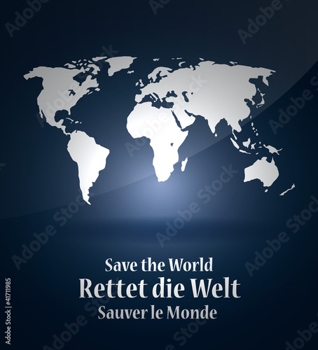 Illustration: Rettet die Welt Rettet die Welt
