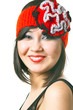 smiling stylish woman