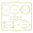 gold frame set