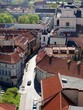 Narrow streets of the old Vilnius city center