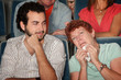 Woman Weeps in Theater
