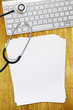 Foto: stethoscope keyboard paper stethoscope keyboard paper