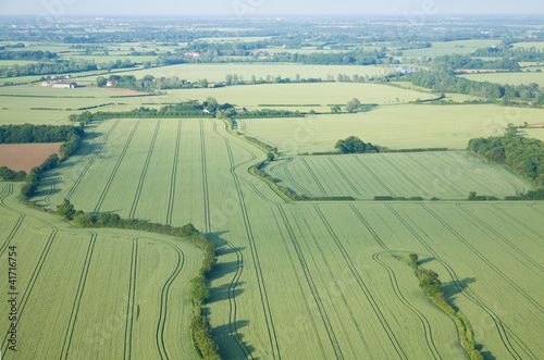Photo: view over the early summer green fields view over the early summer green fields