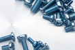 Assorted bolts closeup