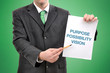 Businessman with marketing strategy