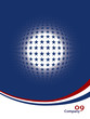 Patriotic star sphere design vector.