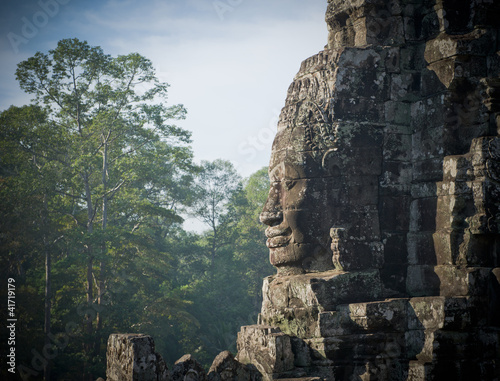 Photo: Faces of Bayon temple, Angkor, Cambodia Faces of Bayon temple, Angkor, Cambodia