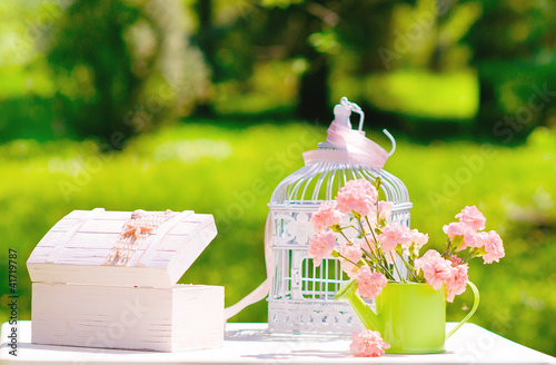 Photo: Vintage still life in the garden Vintage still life in the garden