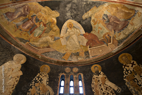 Photo: The patriarchs and bishops of the apse wall in Chora Church, Ist The patriarchs and bishops of the apse wall in Chora Church, Ist