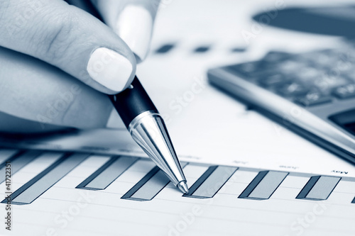 Photo: Financial graphs analysis Financial graphs analysis
