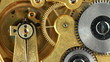 dollar and the old pendulum clock. loopable.