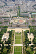 Le Champ de Mars gardens in Paris, France Le Champ de Mars gardens in Paris, France