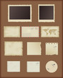 set of old vintage paper. scrapbook elements for design