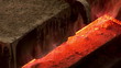 Hot rolled steel. Fresh cast hot metal slab. Hot rolled steel. Fresh cast hot metal slab.