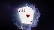Video: POKER Card in Particle Ring - HD1080 POKER Card in Particle Ring - HD1080