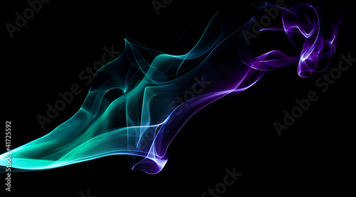 Foto: Abstract colourful bakground made with real smoke Abstract colourful bakground made with real smoke