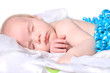 Month old baby as present in box