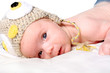 Little newborn baby boy