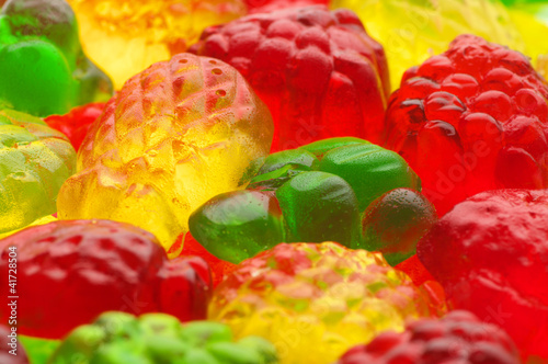 Photo: Colorful candy close-up Colorful candy close-up