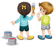 Painting kids