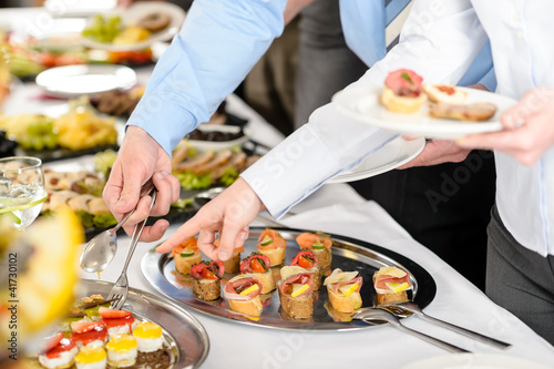 Foto: Snacks buffet at business company meeting Snacks buffet at business company meeting