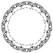 Vector: Rounded frame in the style of Art Nouveau. Rounded frame in the style of Art Nouveau.