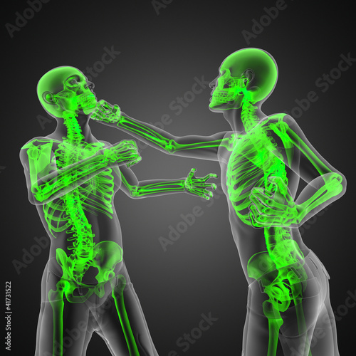Illustration: Boxing men Boxing men