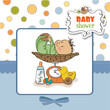 baby boy weighed on the scale