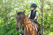 girl riding a horse