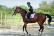 girl riding a horse