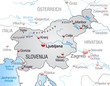 map of slovenia with neighboring countries and capitals map of slovenia with neighboring countries and capitals
