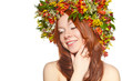 red haired woman close up face portrait red haired woman close up face portrait