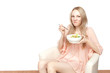 Photo: Beautiful healthy woman with salad Beautiful healthy woman with salad