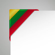litauen metallic flag corner litauen metallic flag corner