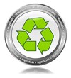 Recyclable - Button weiß