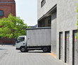 Truck, delivery into warehouse