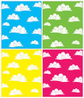 Set of Cloud Backgrounds