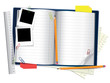 Vettoriale: Blue notepad Blue notepad