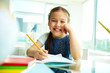 Smart schoolgirl